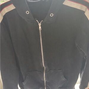 Gucci Black Hoodie with Red and White Accents